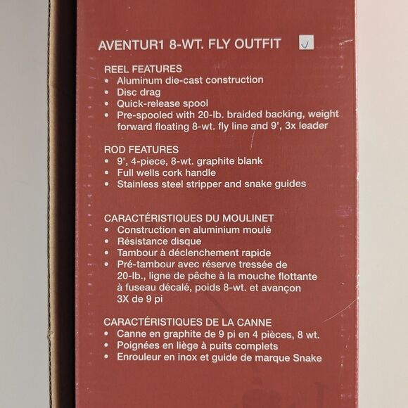 White River Aventur1 Fly Fishing Outfit Rod 9'0" 8 Wt With Reel AV9084 AV8 - Picture 8 of 15